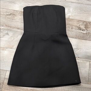 ZARA Elegant Mini Black Strapless Dress